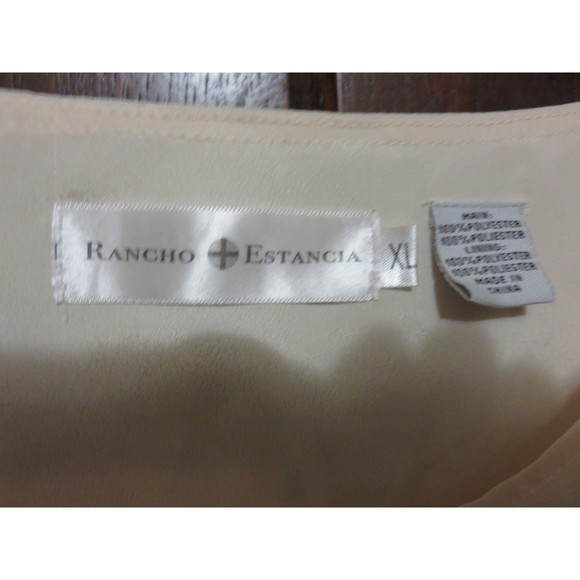 PRETTY RANCHO ESTANCIA CREME COLOR BLOUSE SIZE XL - Picture 3 of 4